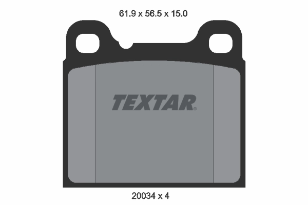TEXTAR ערכת רפידות בלם, בלמי דיסק 2003402