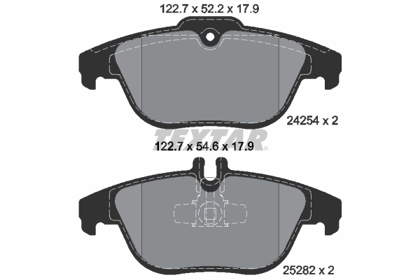 TEXTAR Set Pad Brek, Brek Piring 2425401