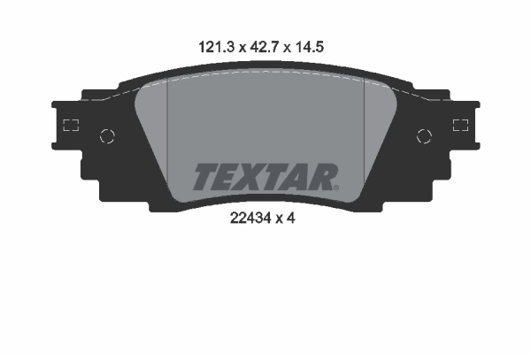 TEXTAR Комплект тормозных колодок, дисковый тормоз 2243401