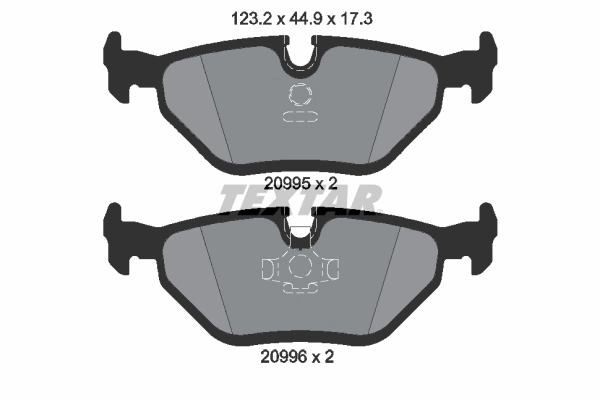 TEXTAR Brake Pad Set, disc brake 2099501