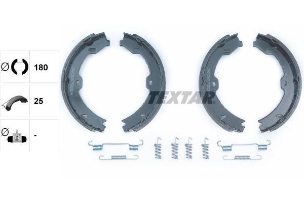 TEXTAR Bremsbackensatz, Feststellbremse 91058800