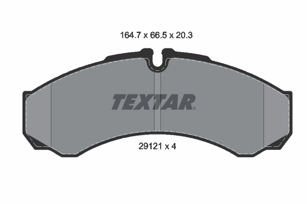 TEXTAR Fren balata seti, diskli fren 2912112