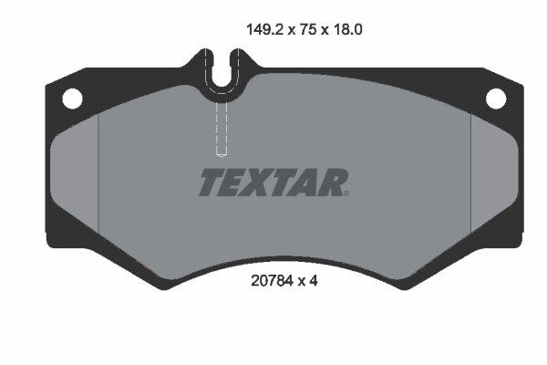 TEXTAR Kit pastiglie freno, Freno a disco 2078401