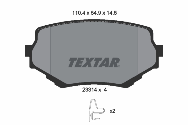 TEXTAR 刹车片 2331401