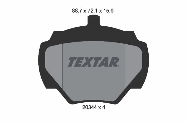 TEXTAR 브레이크 패드 세트, 디스크 브레이크 2034402