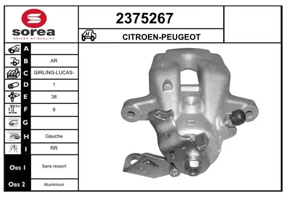 EAI Pinza de freno 2375267