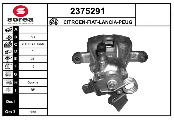 EAI Pinza de freno 2375291