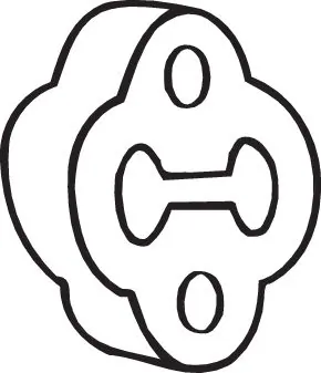 BOSAL Nastro di gomma, Imp. gas scarico 255-275