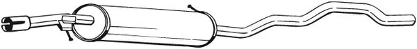 BOSAL Silenziatore centrale 285-515