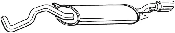 BOSAL Silenziatore posteriore 281-505
