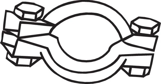 BOSAL Pezzo per fissaggio, Imp. gas scarico 254-930