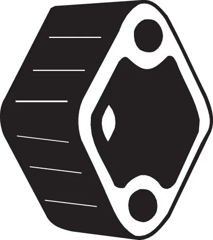 BOSAL Bandes de caoutchouc, échappement 255-175