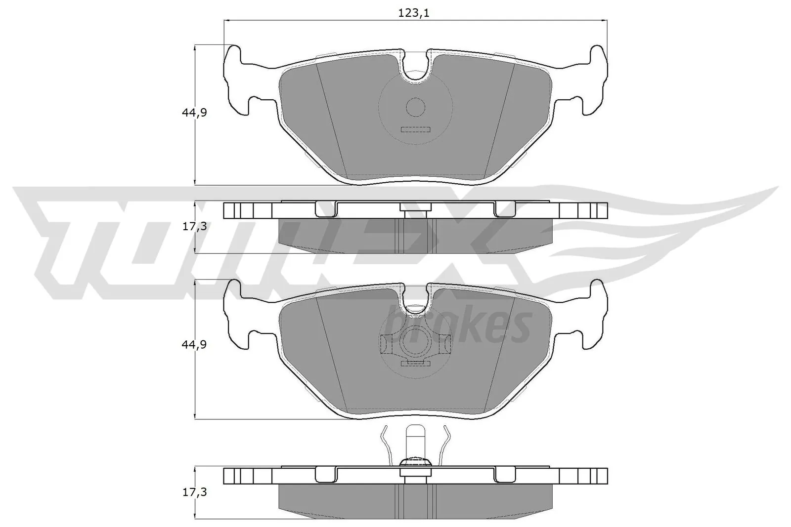 TOMEX Brakes Brake Pad Set, disc brake TX 10-70