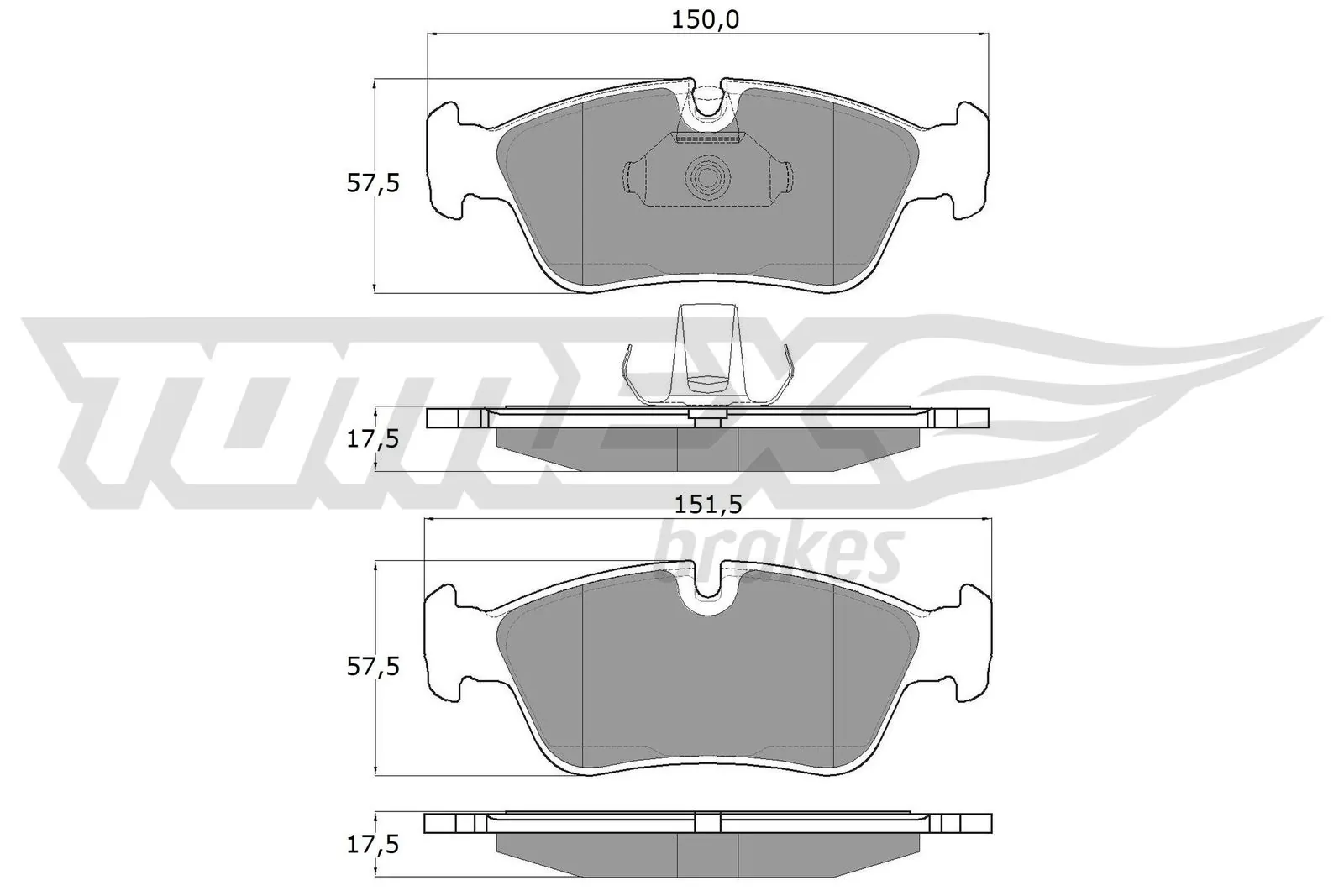 TOMEX Brakes Brake Pad Set, disc brake TX 13-16