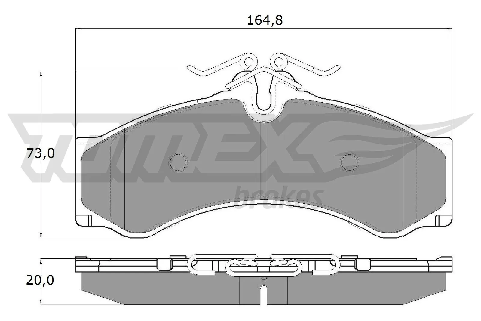 TOMEX Brakes Kit de plaquettes de frein, frein à disque TX 11-48