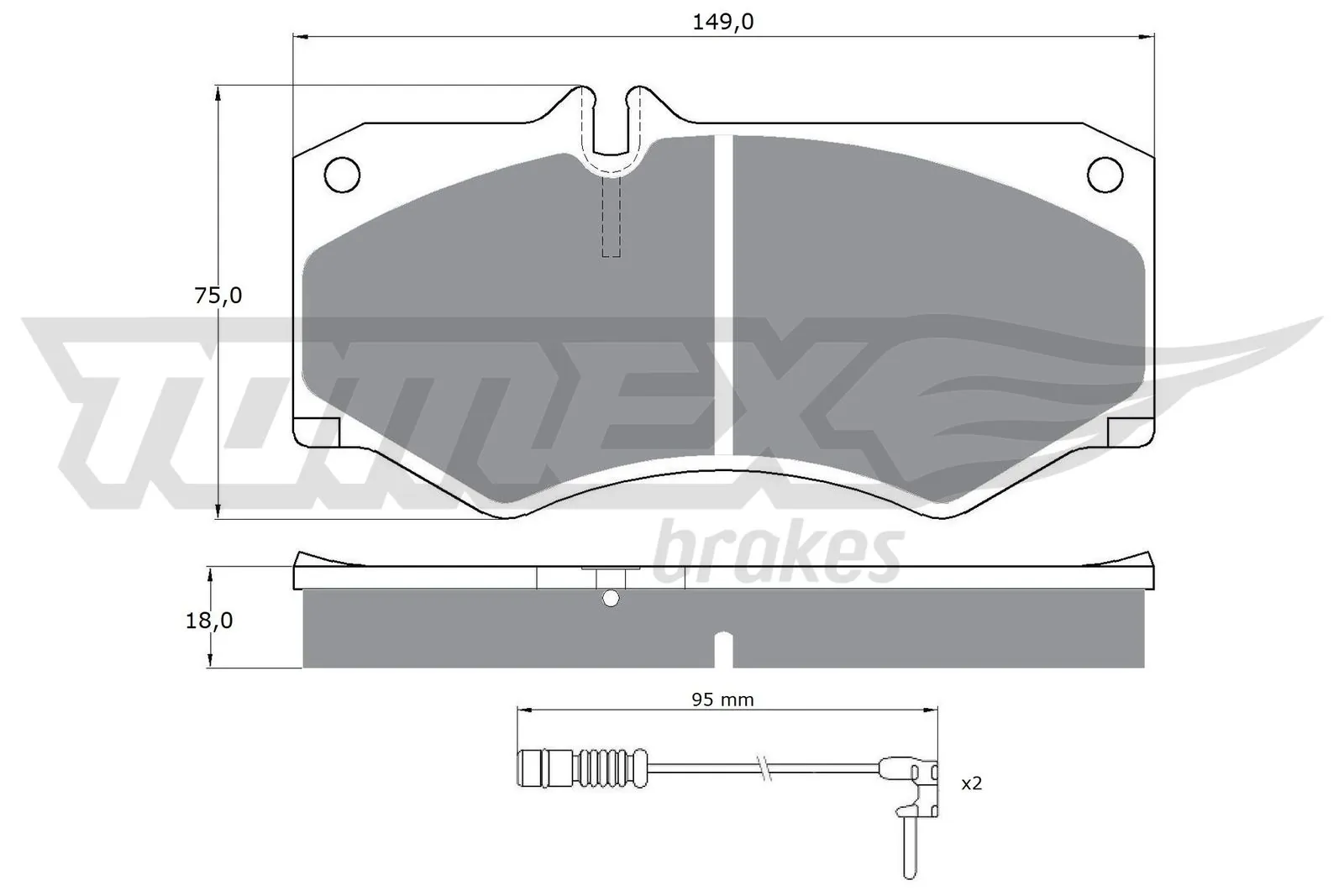 TOMEX Brakes Kit pastiglie freno, Freno a disco TX 10-201