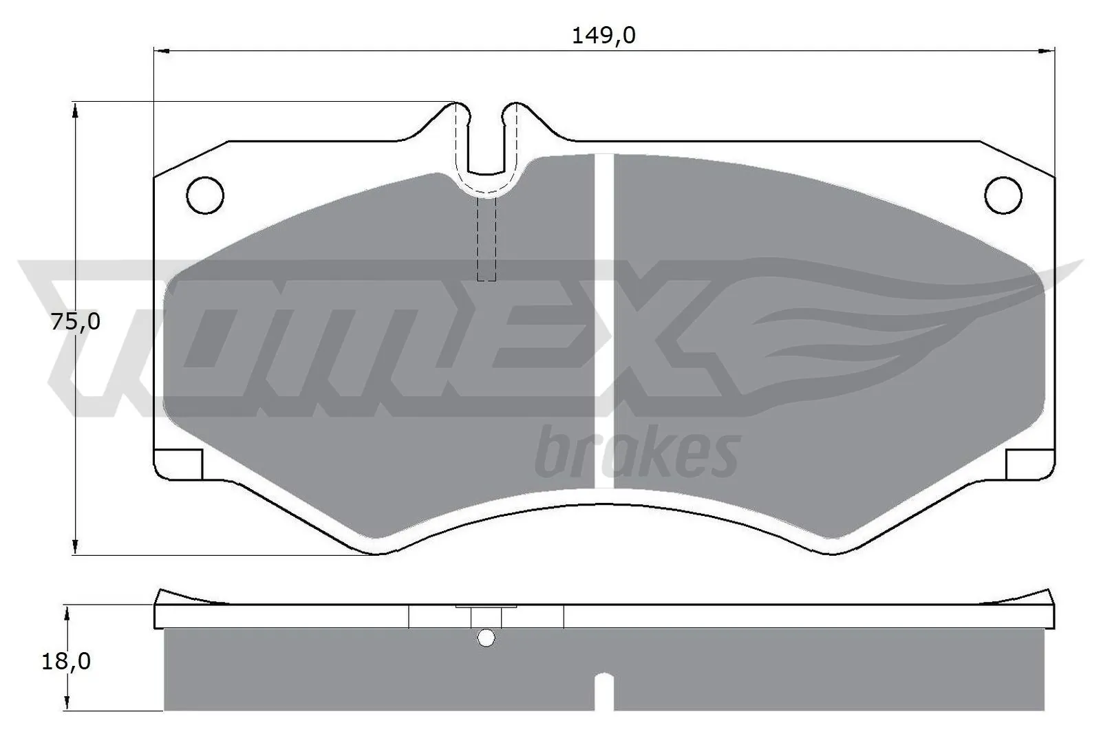 TOMEX Brakes Kit pastiglie freno, Freno a disco TX 10-20