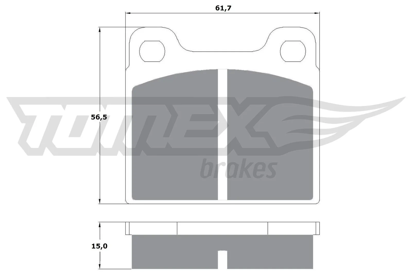TOMEX Brakes ערכת רפידות בלם, בלמי דיסק TX 10-19
