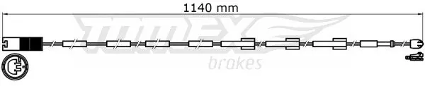 TOMEX Brakes Warning Contact, brake pad wear TX 31-38