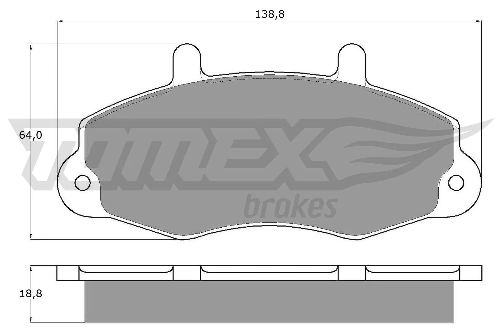 TOMEX Brakes Fren balata seti, diskli fren TX 10-66