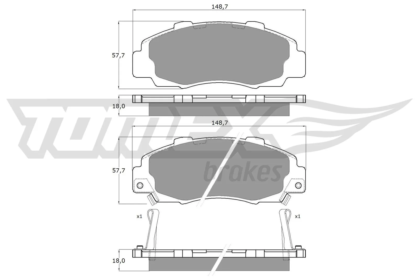 TOMEX Brakes Juego de pastillas de freno TX 11-37