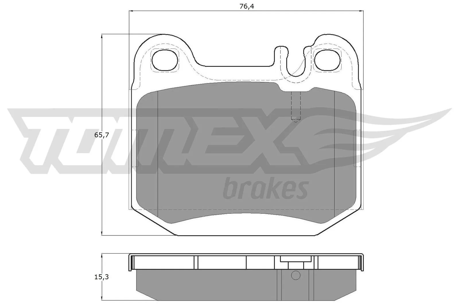 TOMEX Brakes Set bantalan rem, rem cakram TX 12-86