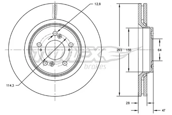 TOMEX Brakes Cincin rem TX 73-07