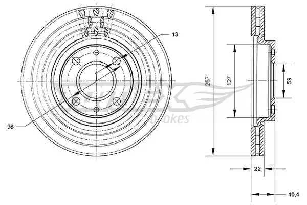 TOMEX Brakes Disque de frein TX 70-56