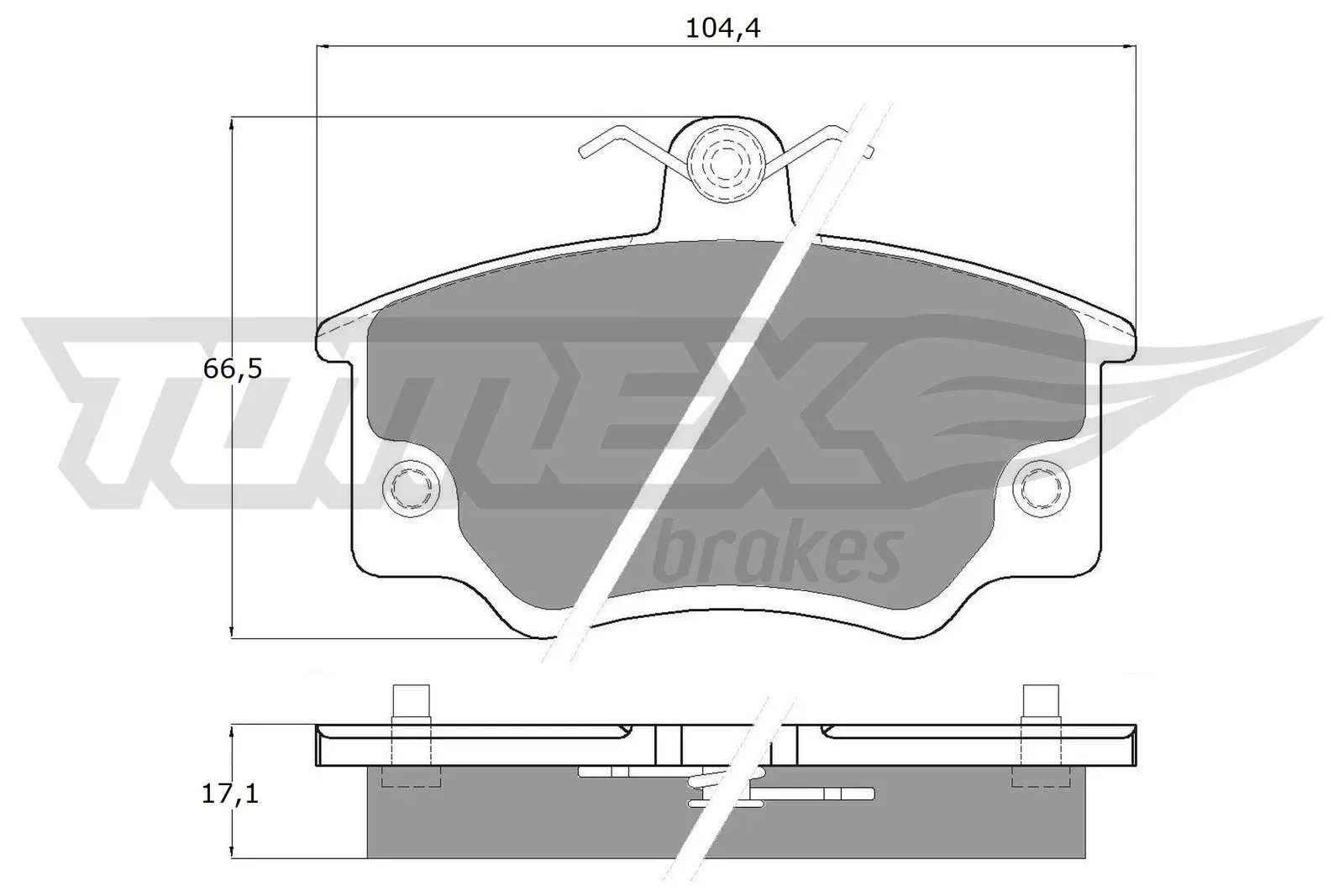 TOMEX Brakes Fren balata seti, diskli fren TX 10-731