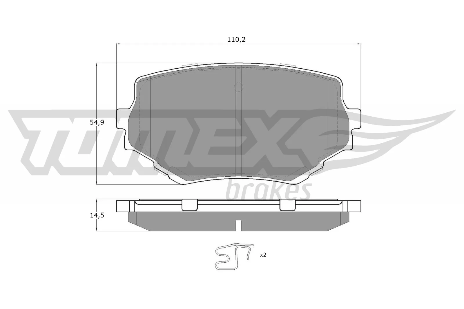 TOMEX Brakes 刹车片 TX 13-60