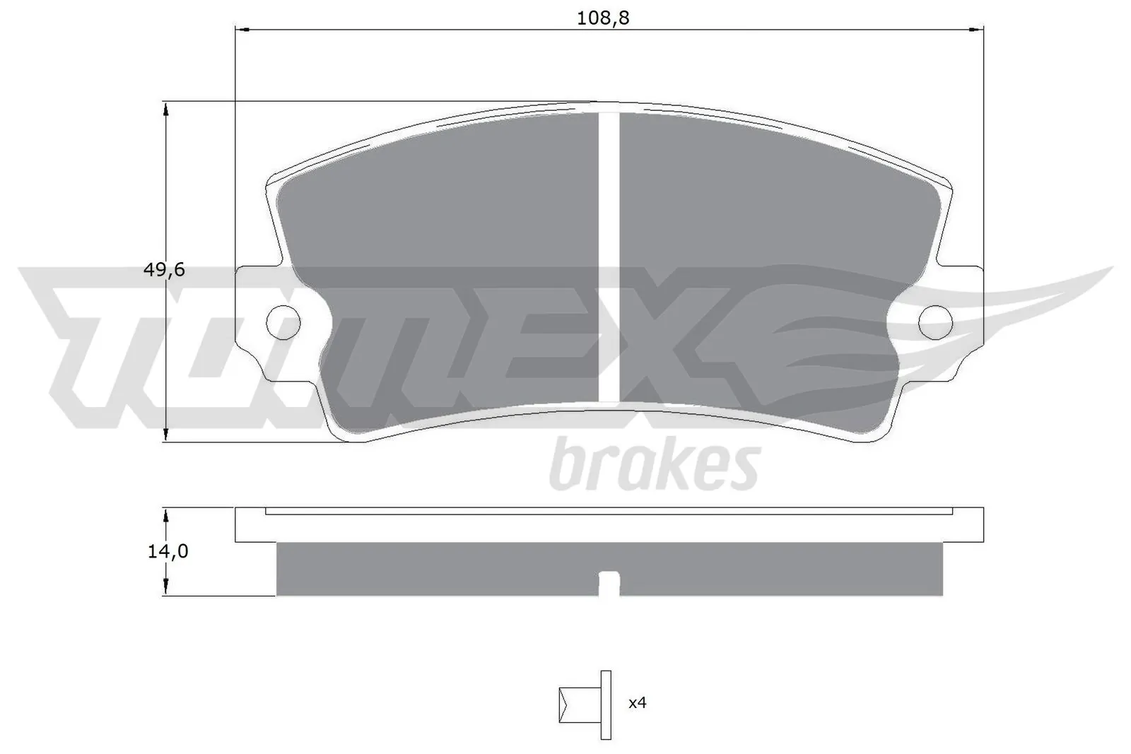 TOMEX Brakes Kit pastiglie freno, Freno a disco TX 10-43
