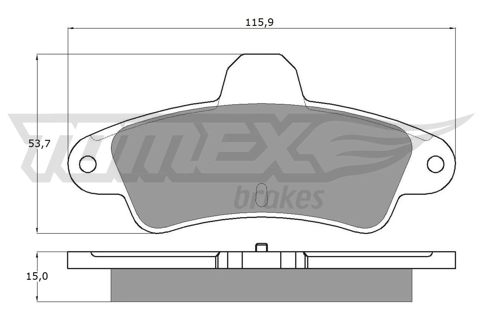 TOMEX Brakes ערכת רפידות בלם, בלמי דיסק TX 11-20