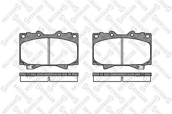 STELLOX Set Pad Brek, Brek Piring 718 004-SX