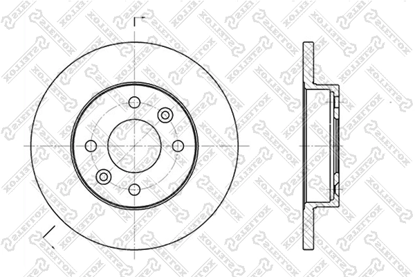 STELLOX Disque de frein 6020-3908-SX