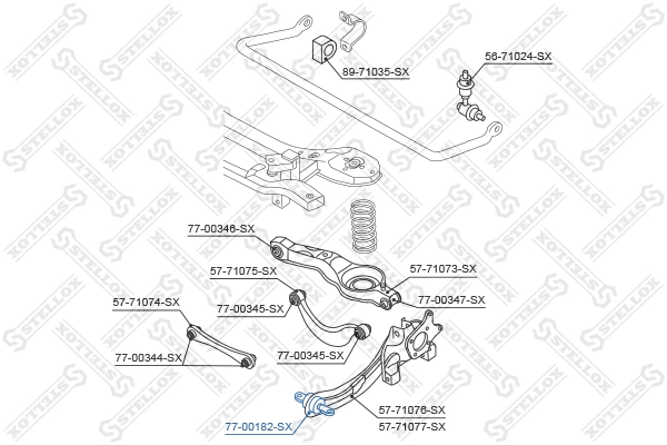 STELLOX Supporto, Braccio oscillante 77-00182-SX