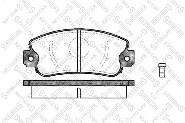 STELLOX Kit pastiglie freno, Freno a disco 383 002-SX