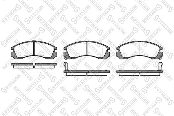 STELLOX ブレーキパッドセット、ディスクブレーキ 365 002-SX