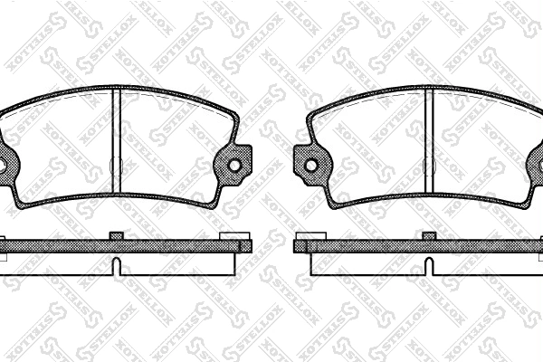 STELLOX Kit pastiglie freno, Freno a disco 032 036-SX