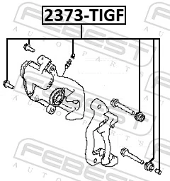 FEBEST 부트, 브레이크 캘리퍼 가이드 2373-TIGF