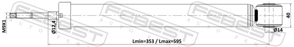 FEBEST 减振器 24110-007R