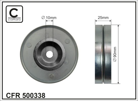 CAFFARO Spannrolle, Keilrippenriemen 500338