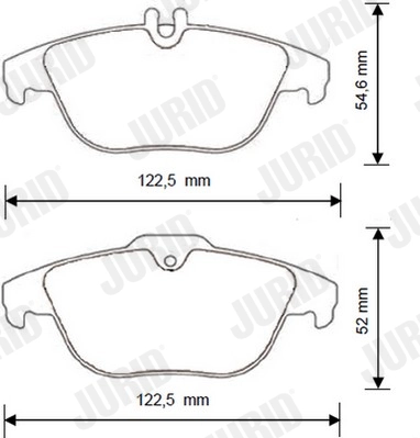 JURID Set Pad Brek, Brek Piring 573248J