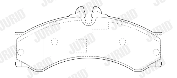 JURID Kit de plaquettes de frein, frein à disque 2915309560