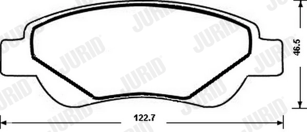 JURID Kit pastiglie freno, Freno a disco 573135J
