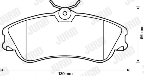 JURID Set Pad Brek, Brek Piring 571966J