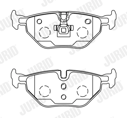 JURID Brake Pad Set, disc brake 571960J
