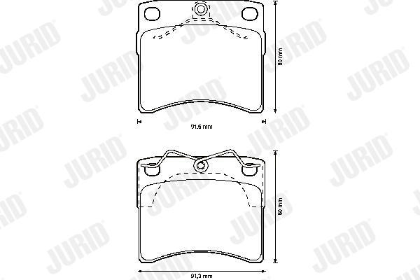 JURID Set Pad Brek, Brek Piring 571948J
