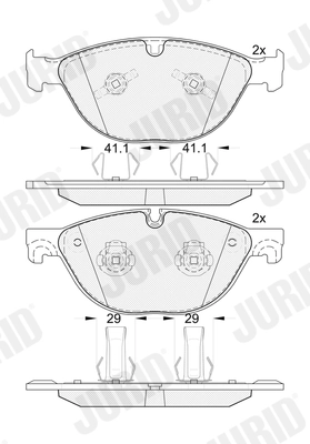 JURID Set Pad Brek, Brek Piring 574005J