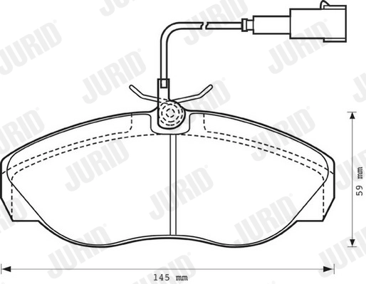 JURID Set Pad Brek, Brek Piring 573060J