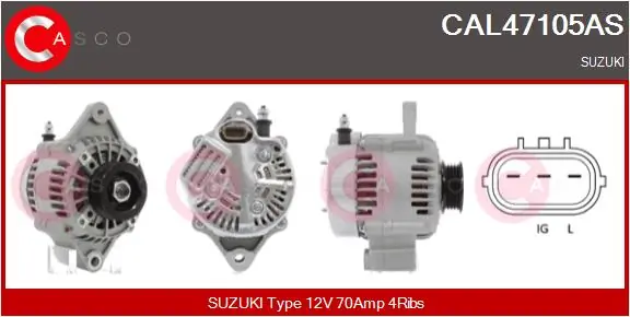 CASCO 发电机 CAL47105AS